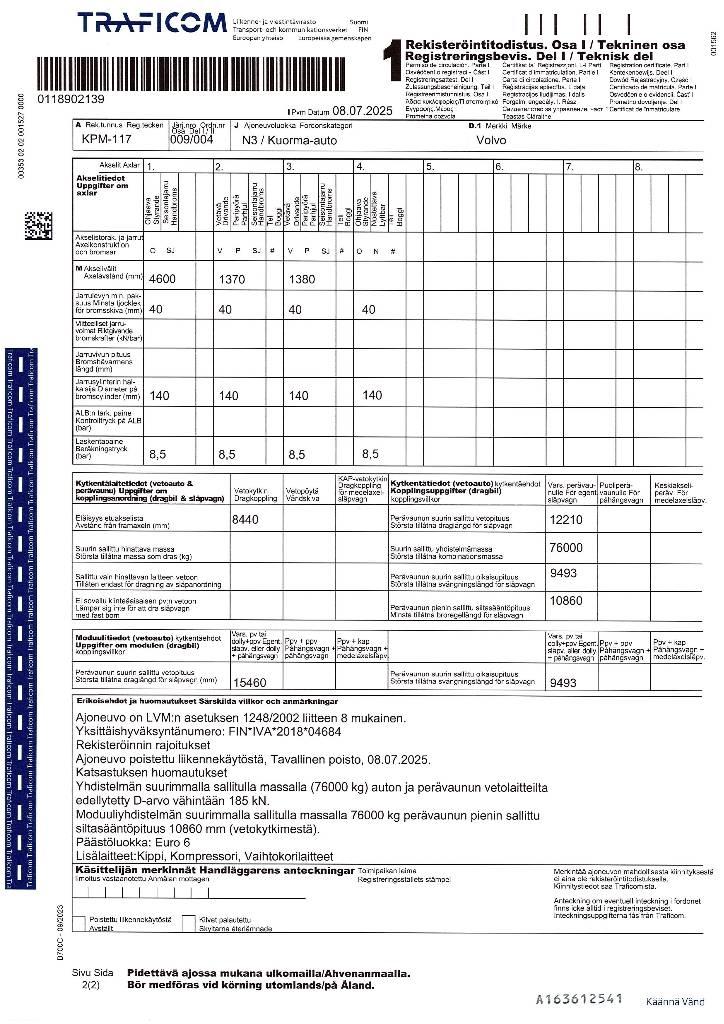 Volvo FM 500 Camiones portacontenedores