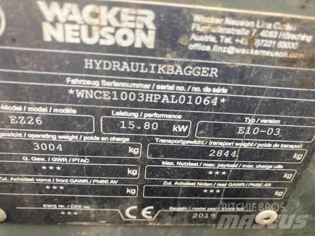 Wacker EZ26 Miniexcavadoras