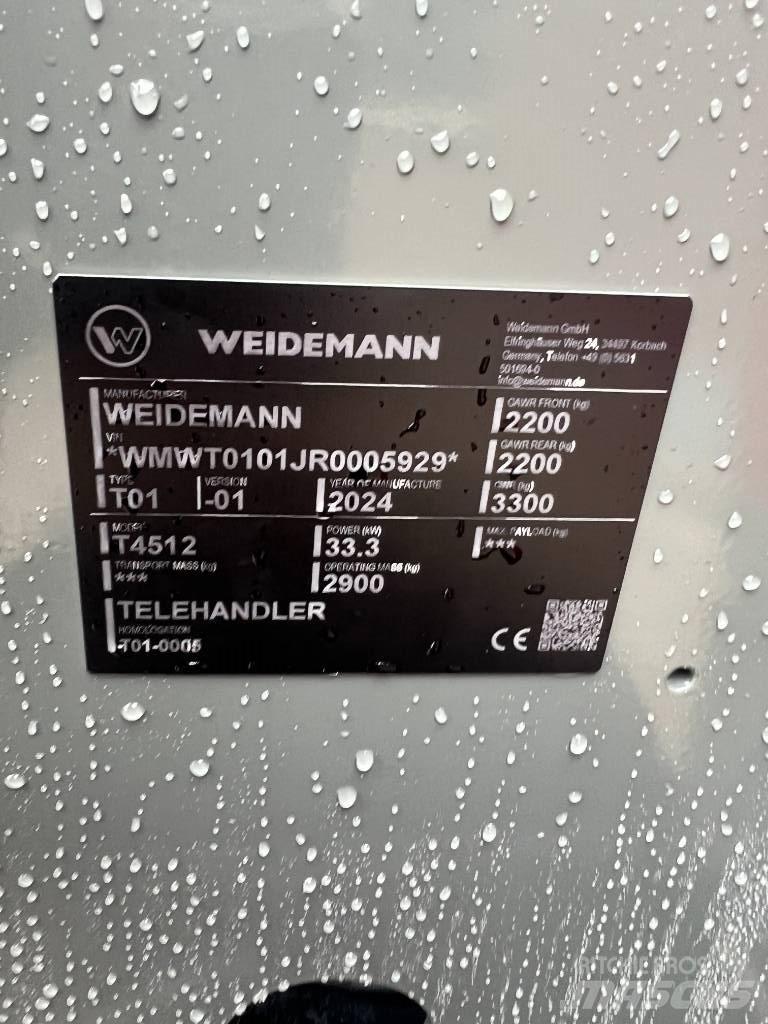 Weidemann 4512 Manipuladores telescópicos agrícolas