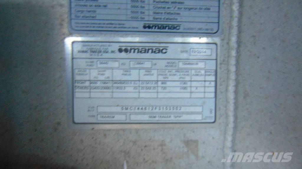 Manac Flatbed Remolques de cama baja