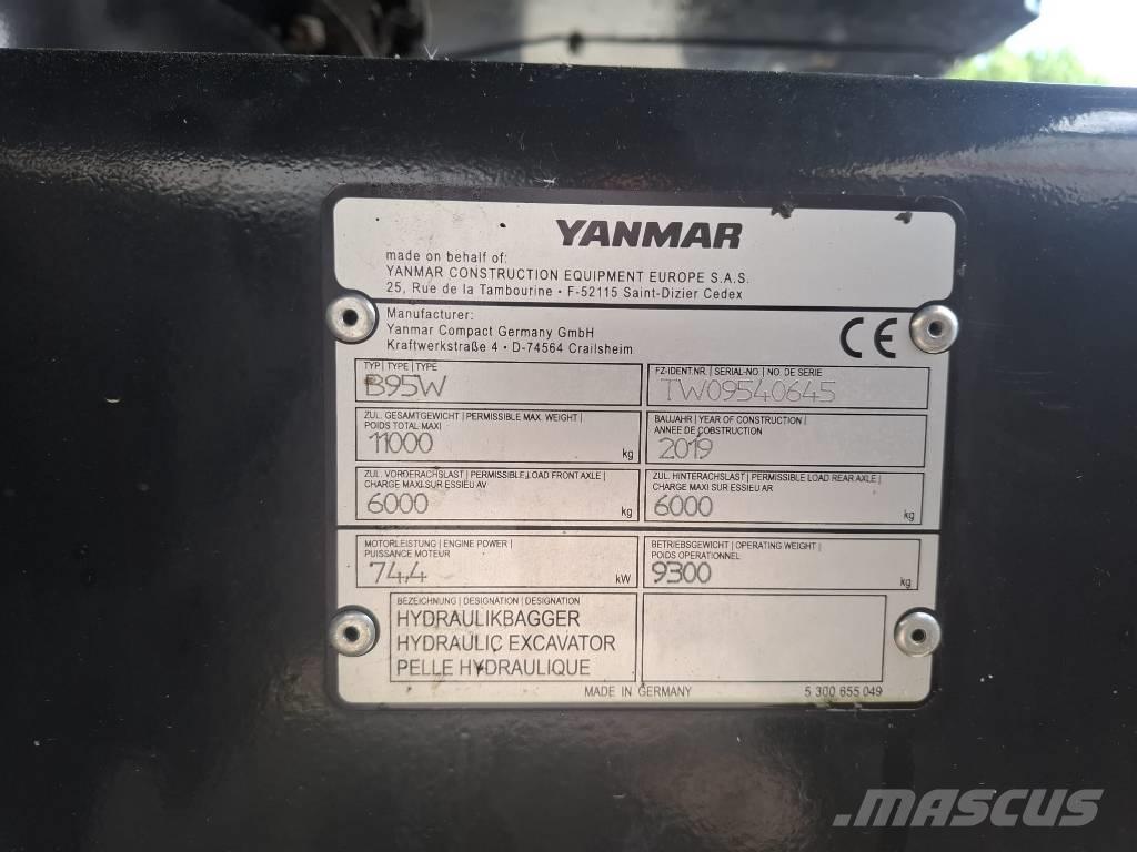 Yanmar B 95 W Excavadoras de ruedas