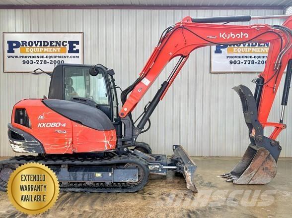 Kubota KX080-4 Excavadoras sobre orugas