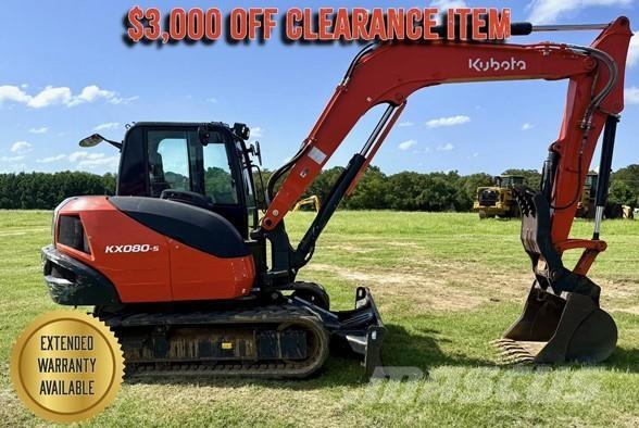 Kubota KX080-5 Excavadoras sobre orugas