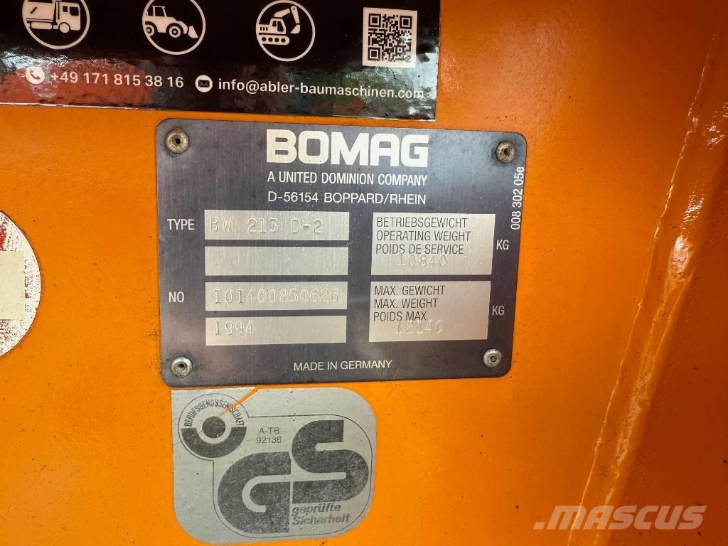 Bomag BW 213 D-2 Rodillos de un solo tambor