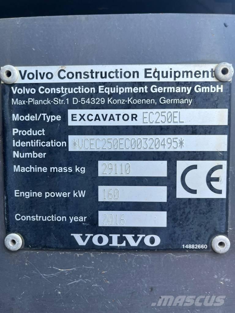 Volvo EC 250 E Excavadoras sobre orugas