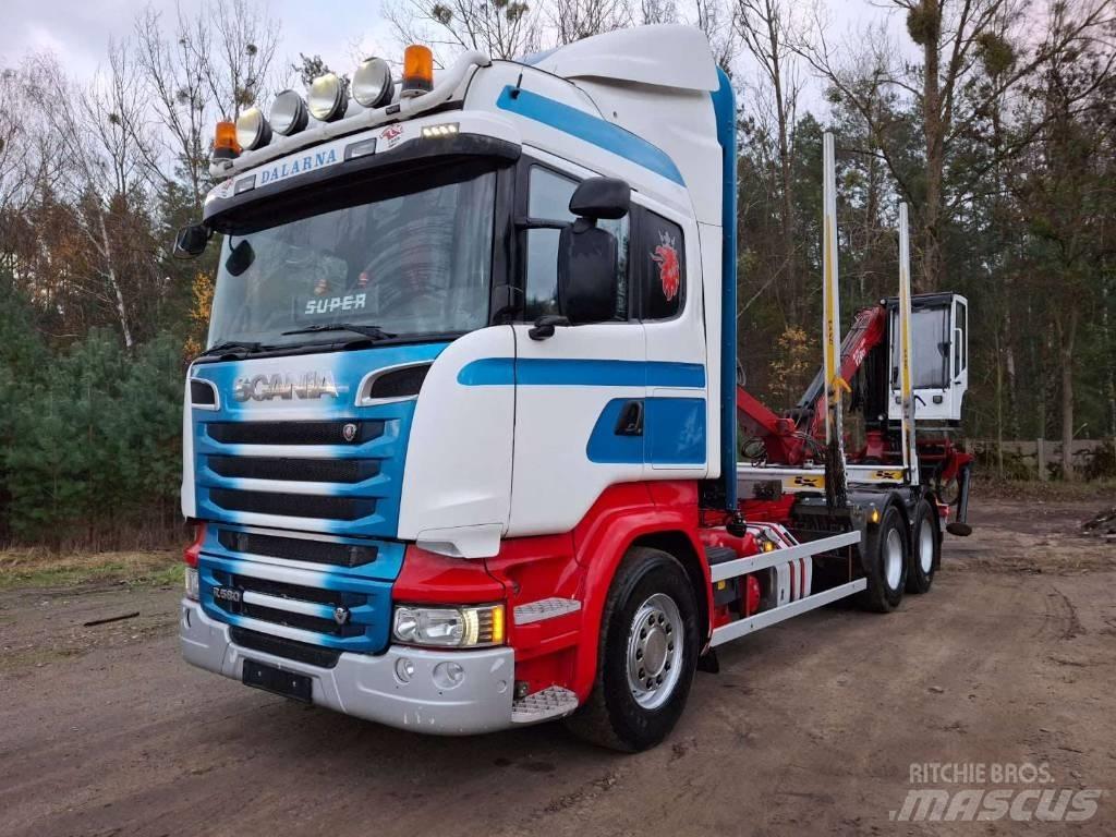 Scania R 580 Transportes de madera