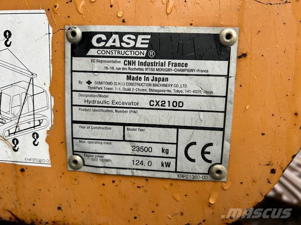 CASE CX 210 D Excavadoras sobre orugas