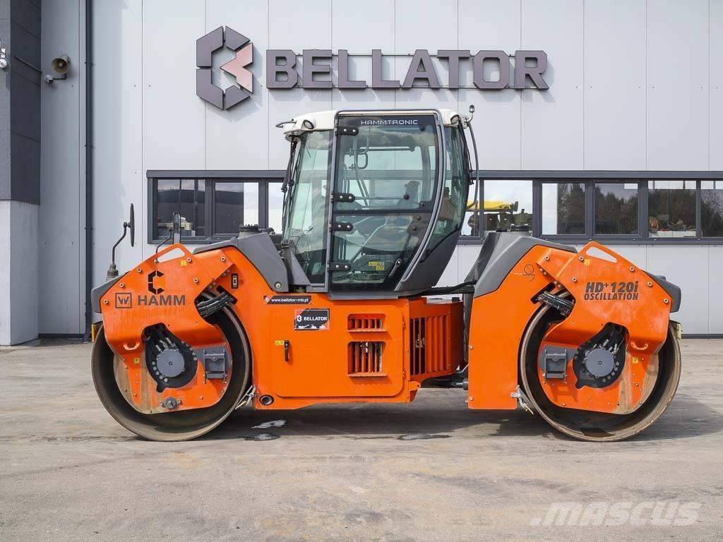 Hamm HD+ 120i VO Rodillos de doble tambor