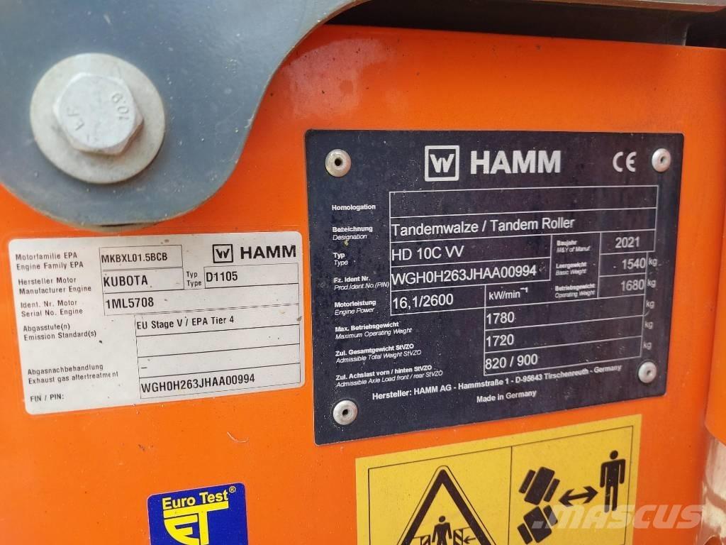 Hamm HD 10 C VV Placas compactadoras