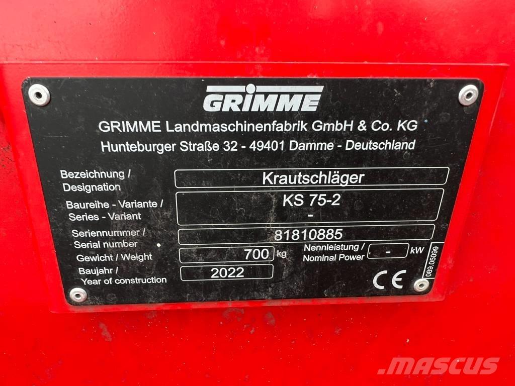 Grimme KS 75-2 desbrozadoras de papas