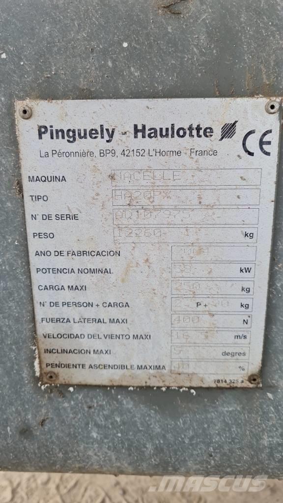 Haulotte HA 20 PX Plataformas con brazo de elevación manual