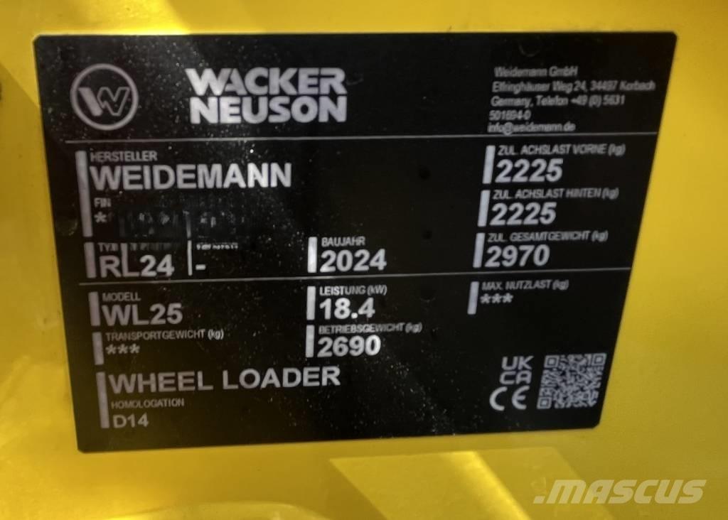 Wacker Neuson WL 25 Cargadoras sobre ruedas