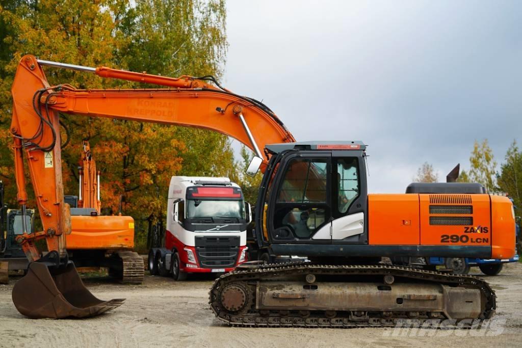 Hitachi ZX 290 Excavadoras sobre orugas