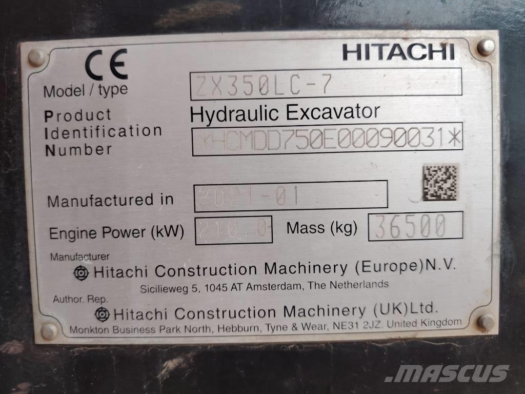 Hitachi 350LC Excavadoras sobre orugas