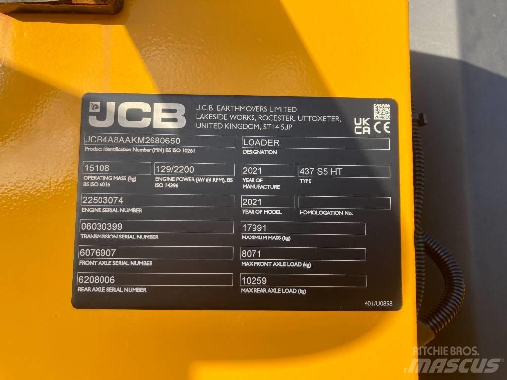 JCB 437 HT Cargadoras sobre ruedas