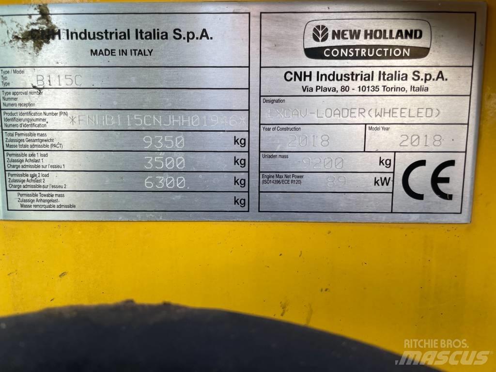 New Holland B115C Retrocargadoras