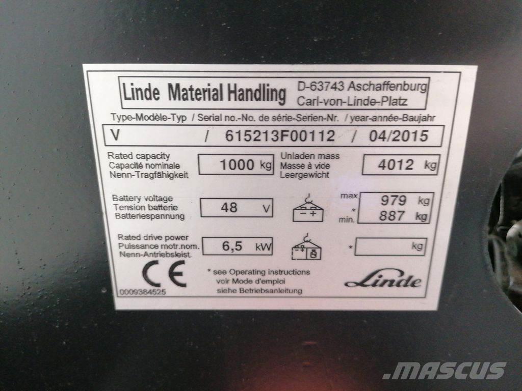Linde V-48 Montacargas recogepedidos de baja altura