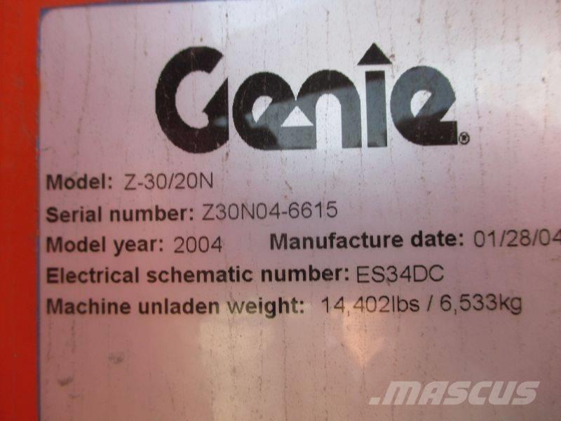 Genie Z 30/20 N Plataformas con brazo de elevación manual