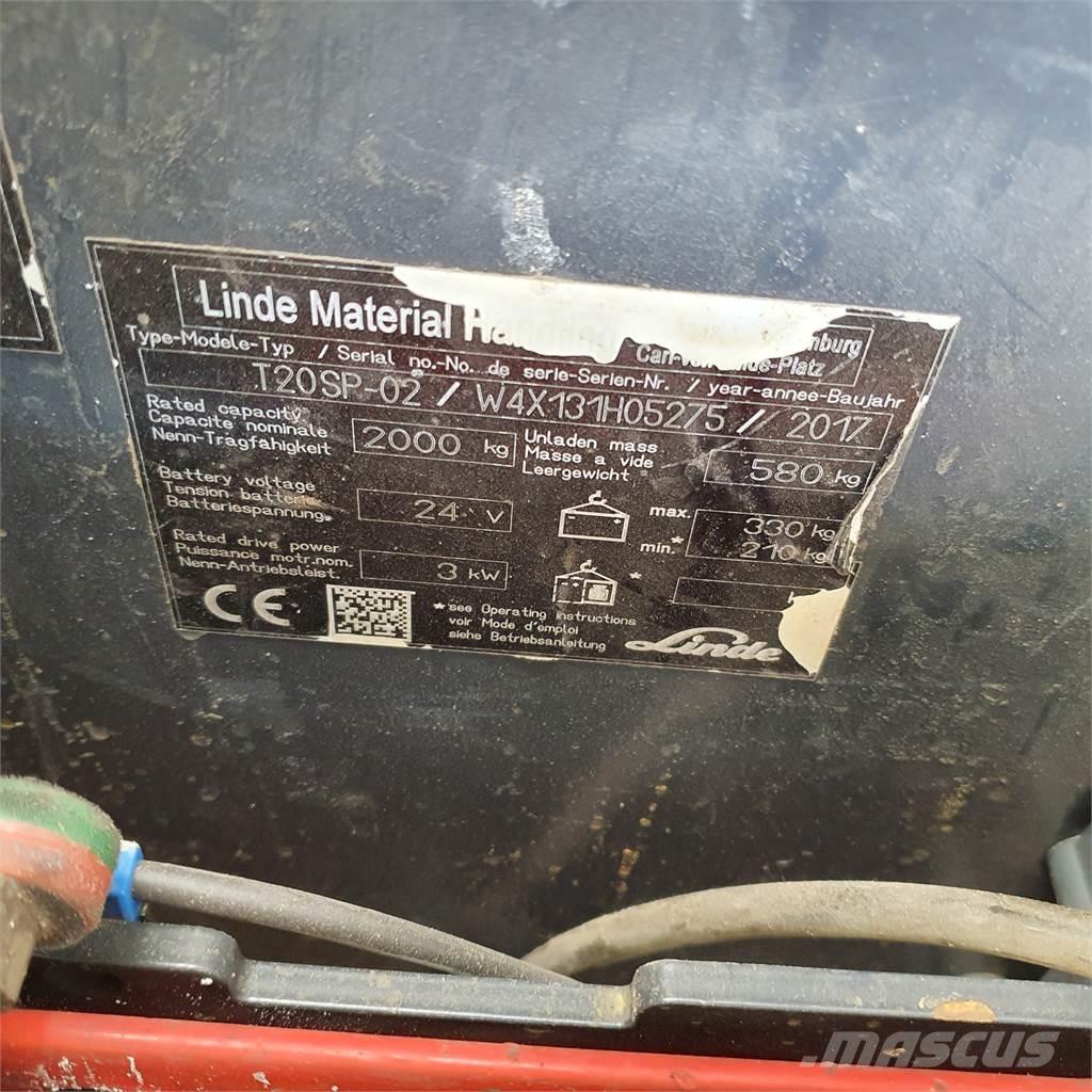 Linde T20SP kurz Montacargas manual