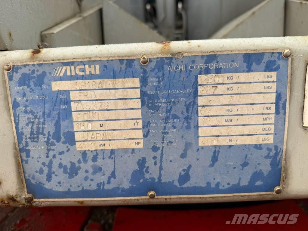 Aichi SR 18 A Plataformas con brazo de elevación telescópico
