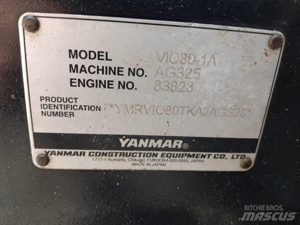 Yanmar ViO80-1a Excavadoras sobre orugas