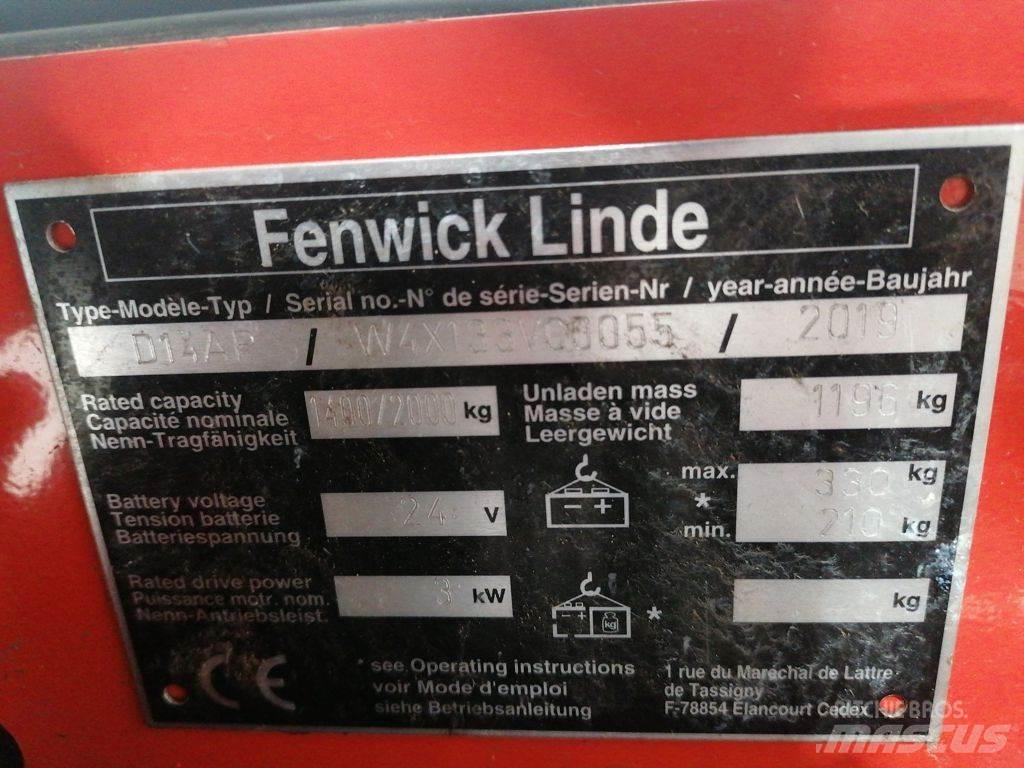 Linde D14AP Montacargas manual