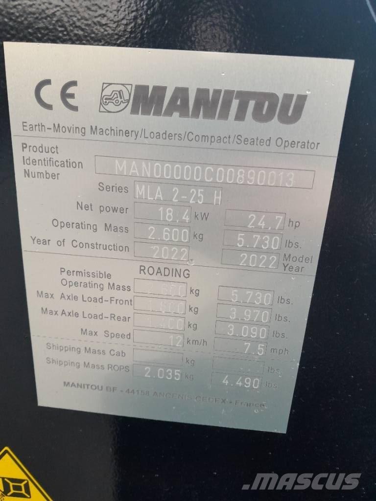 Manitou MLA 2-25 Cargadoras multifunción