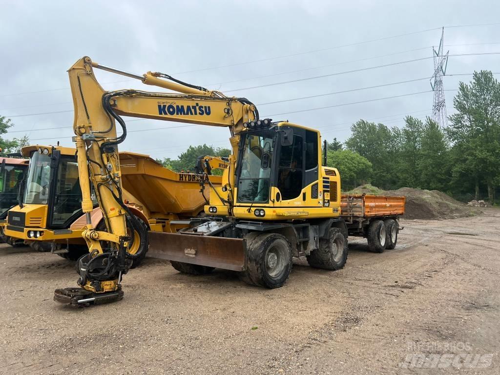 Komatsu PW 148 Excavadoras de ruedas