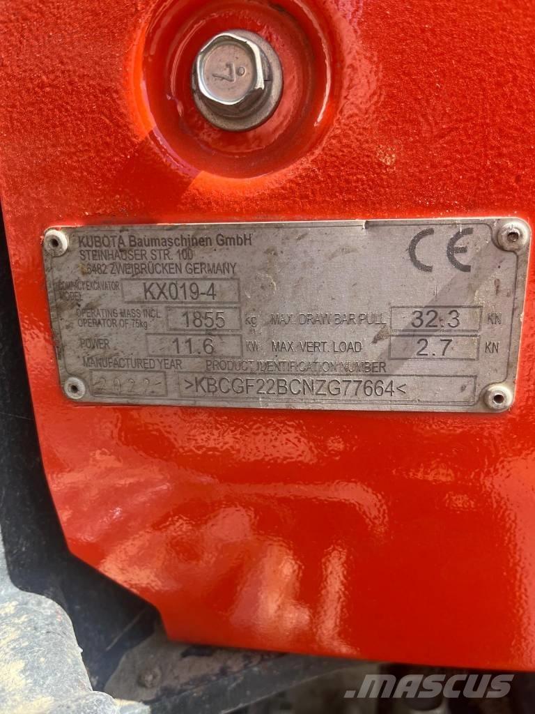 Kubota KX 019-4 Miniexcavadoras