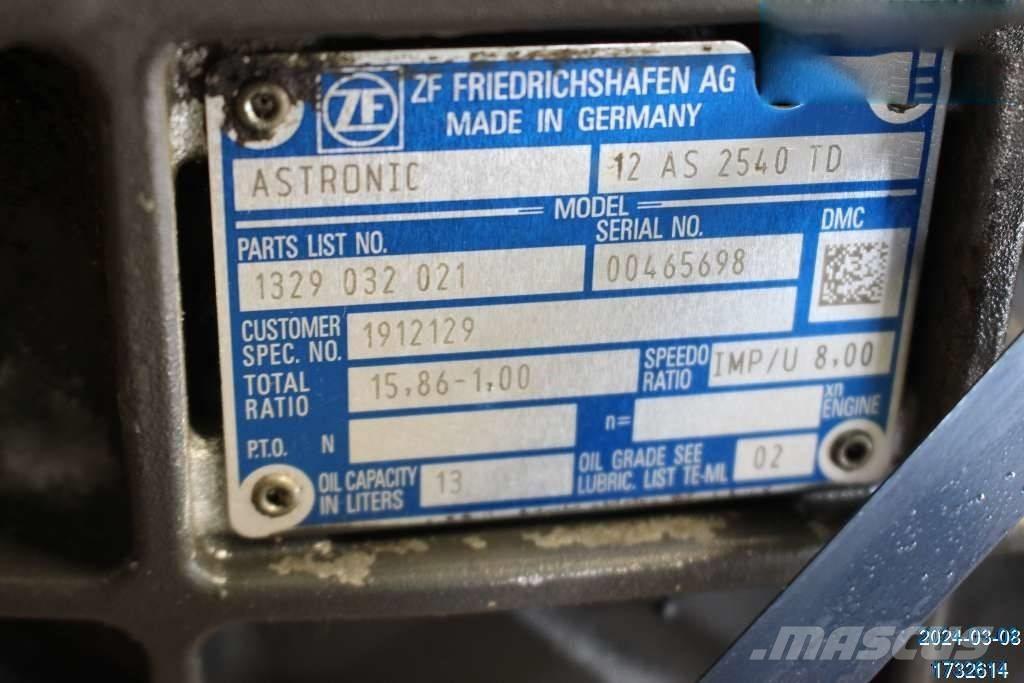 DAF XF 510 Cajas de cambios