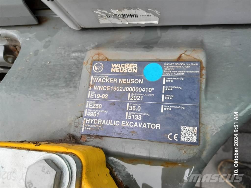 Wacker Neuson EZ50 Miniexcavadoras