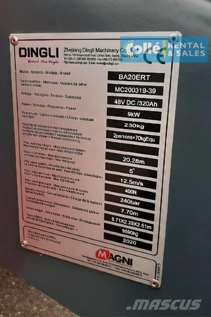 Magni BA20ERT | 2020 Plataformas con brazo de elevación manual