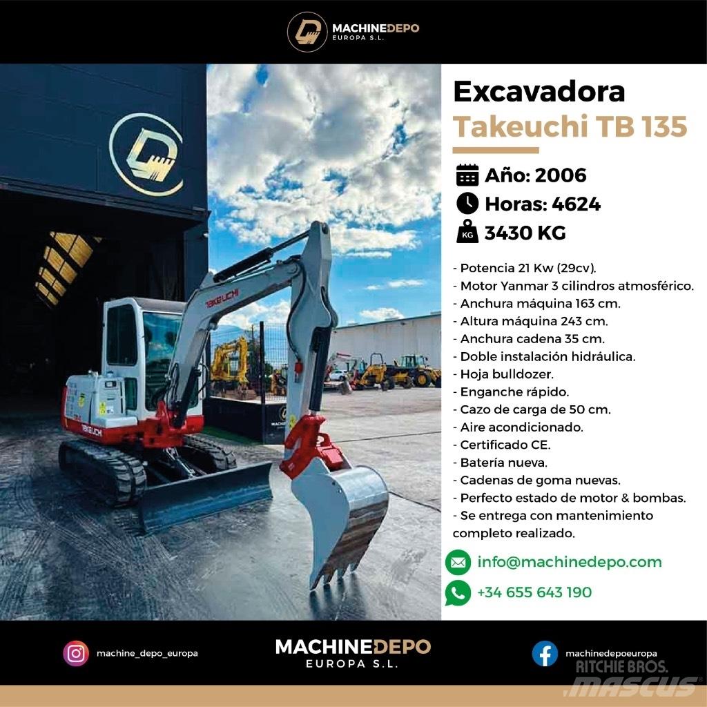 Takeuchi TB 135 Miniexcavadoras