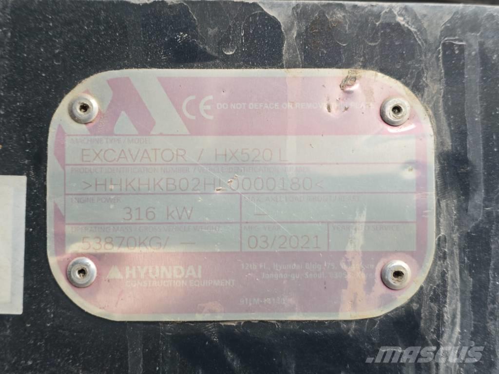 Hyundai HX 520 L Excavadoras sobre orugas