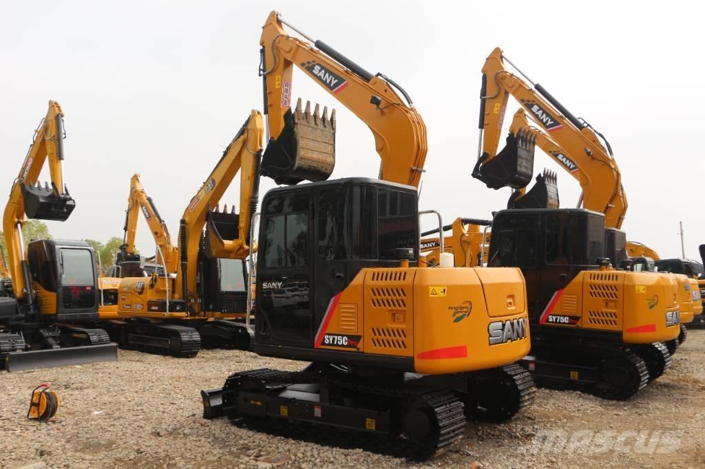Sany sy75 Excavadoras sobre orugas