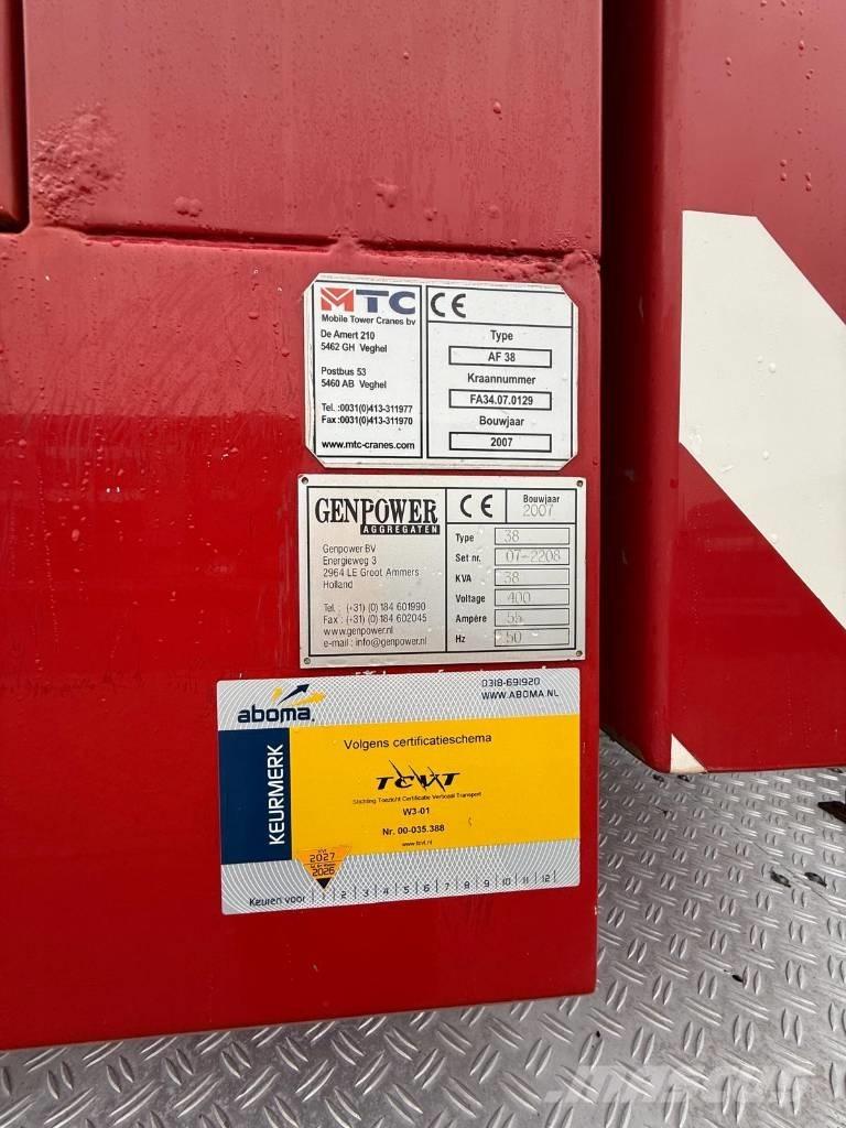 Faun AF 38 Grúas torre