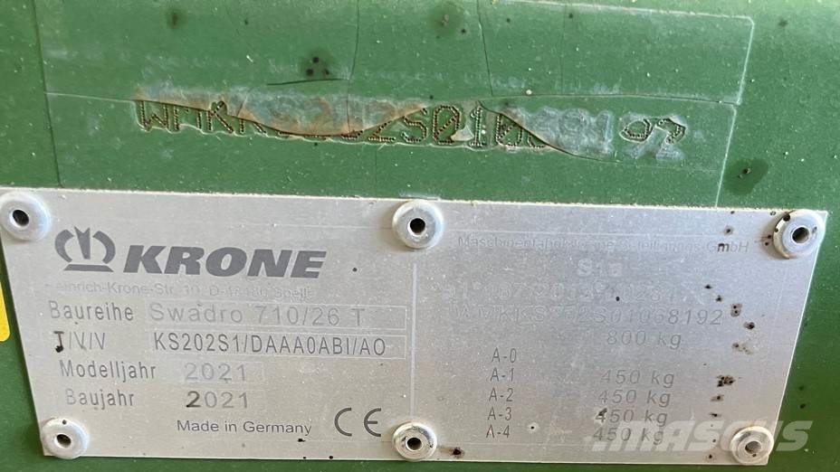 Krone 710/26T Segadoras hileradoras