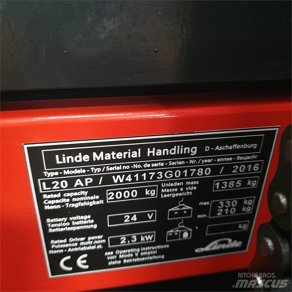 Linde L20APi Montacargas manual