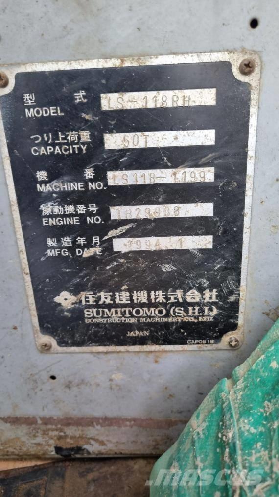 Sumitomo LS118RH5 Grúas de oruga