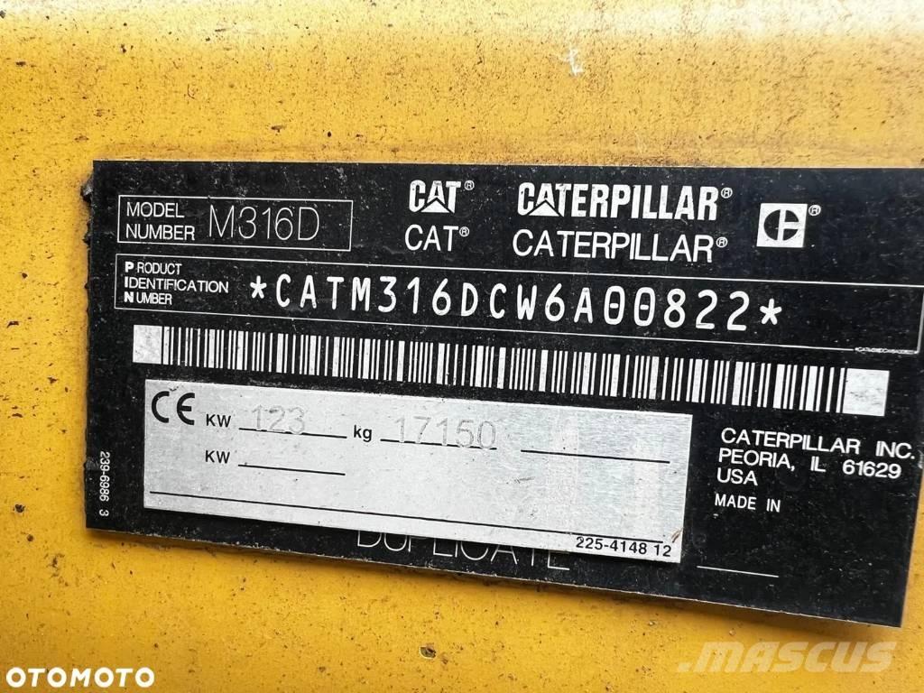 CAT M 316 D Excavadoras de ruedas