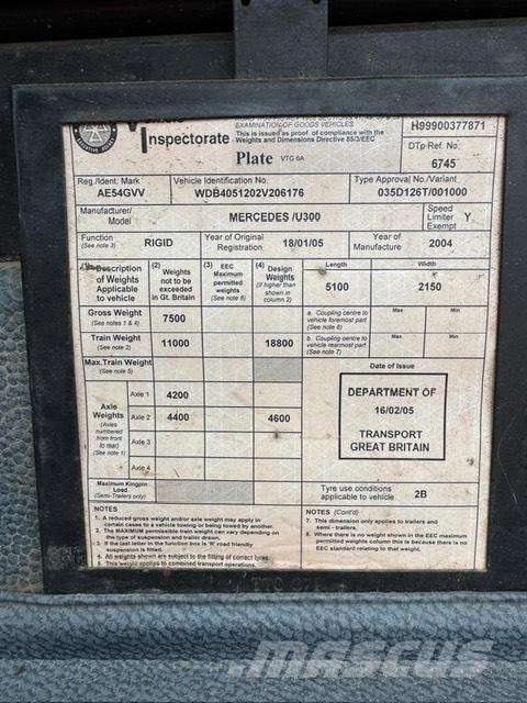 Unimog U300 Maquinarias para servicios públicos