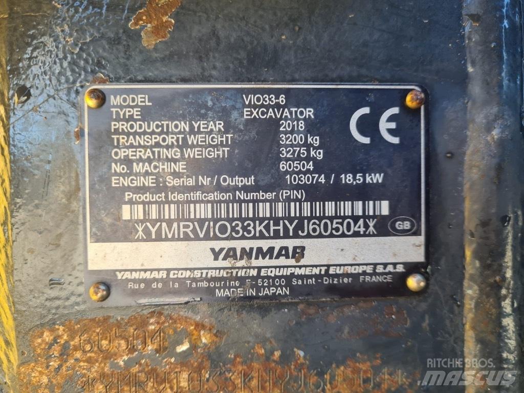 Yanmar VIO33-6 Miniexcavadoras