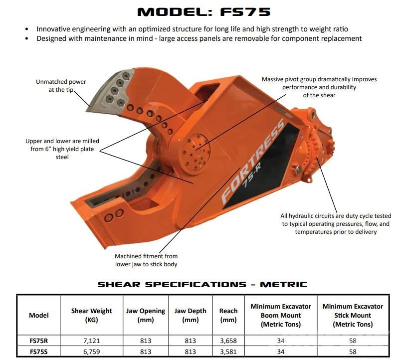  Fortress FS75 Trituradoras