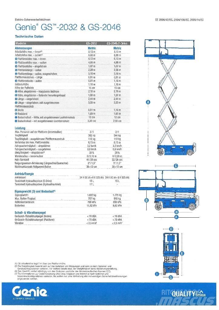 Genie GS 2032 Plataformas tijera