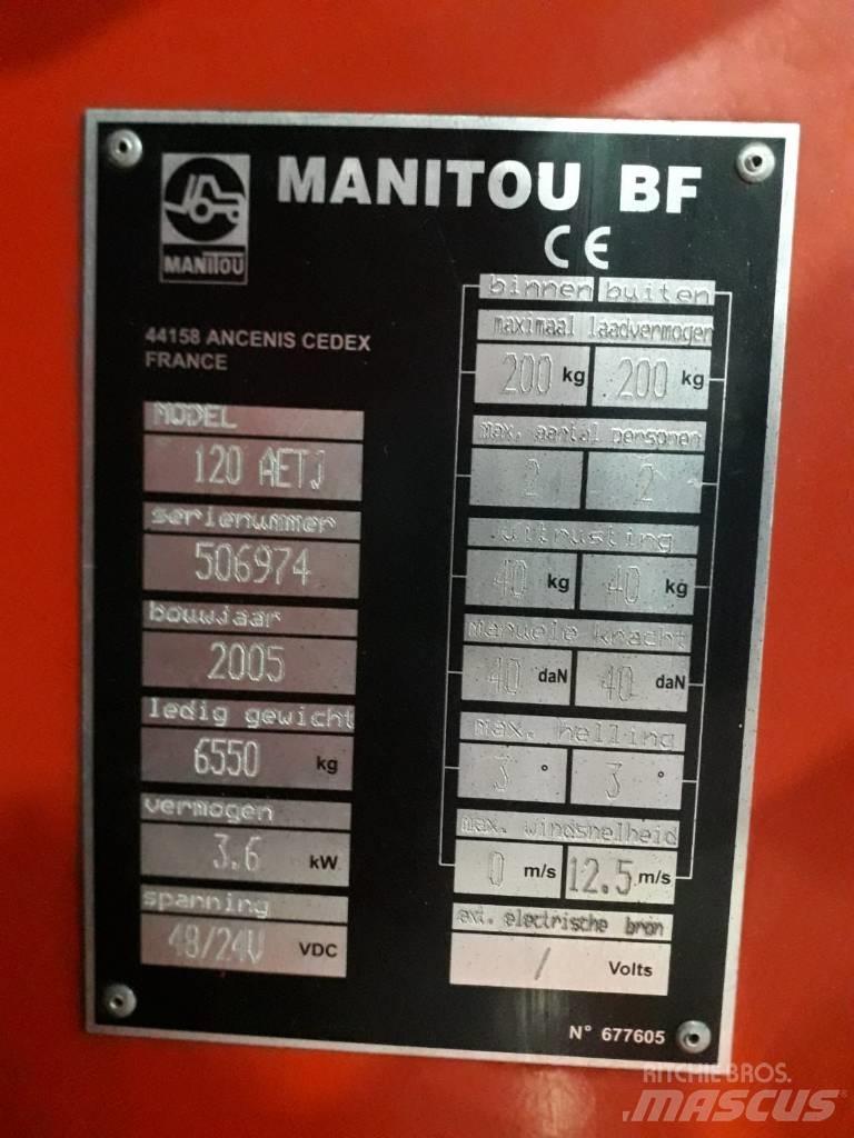 Manitou 120 AETJ Plataformas con brazo de elevación manual