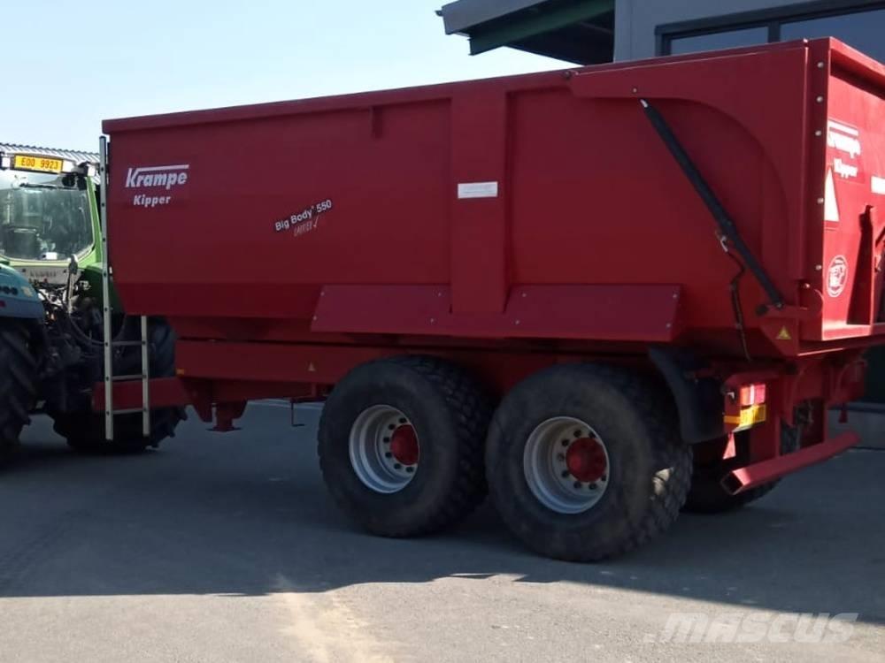 Krampe Big Body 550 Semirremolques de plataformas planas/laterales abatibles