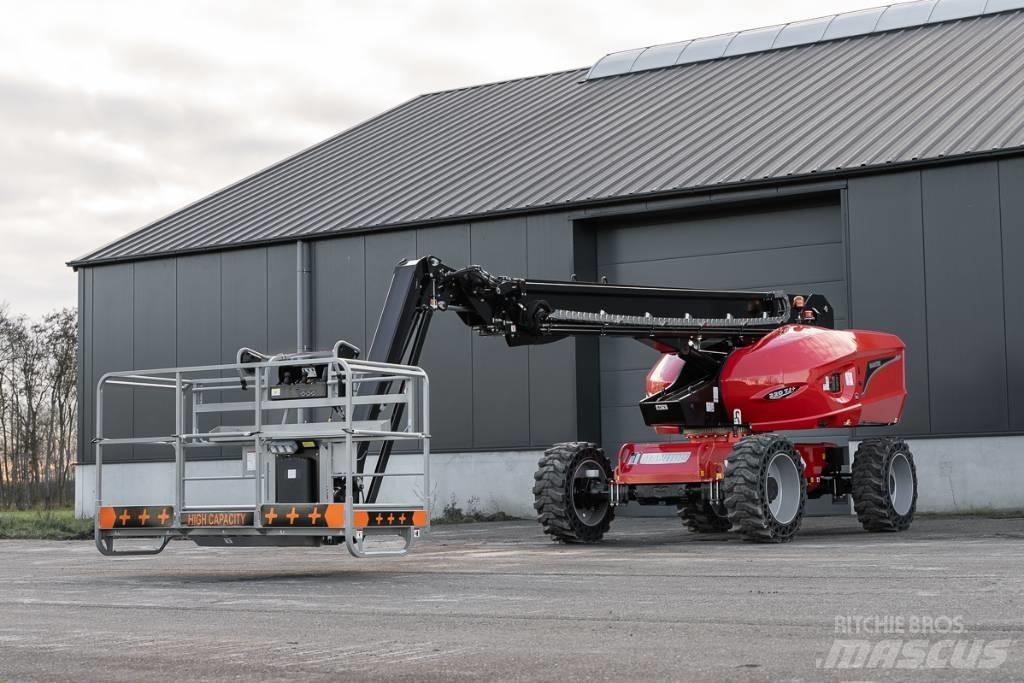 Manitou 220 TJ + Plataformas con brazo de elevación manual