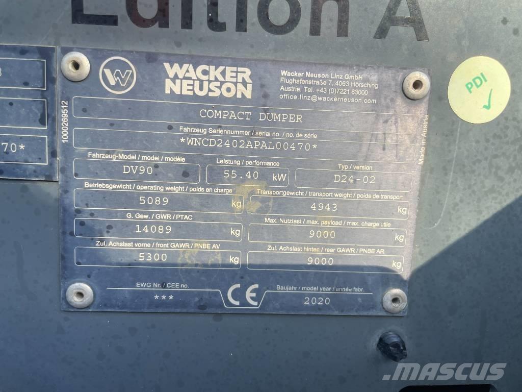 Wacker Neuson DV 90 Vehículos compactos de volteo