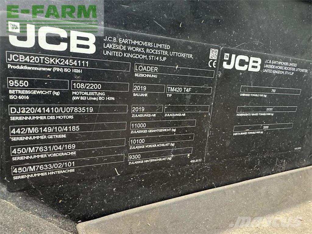 JCB tm 420 Manipuladores telescópicos agrícolas