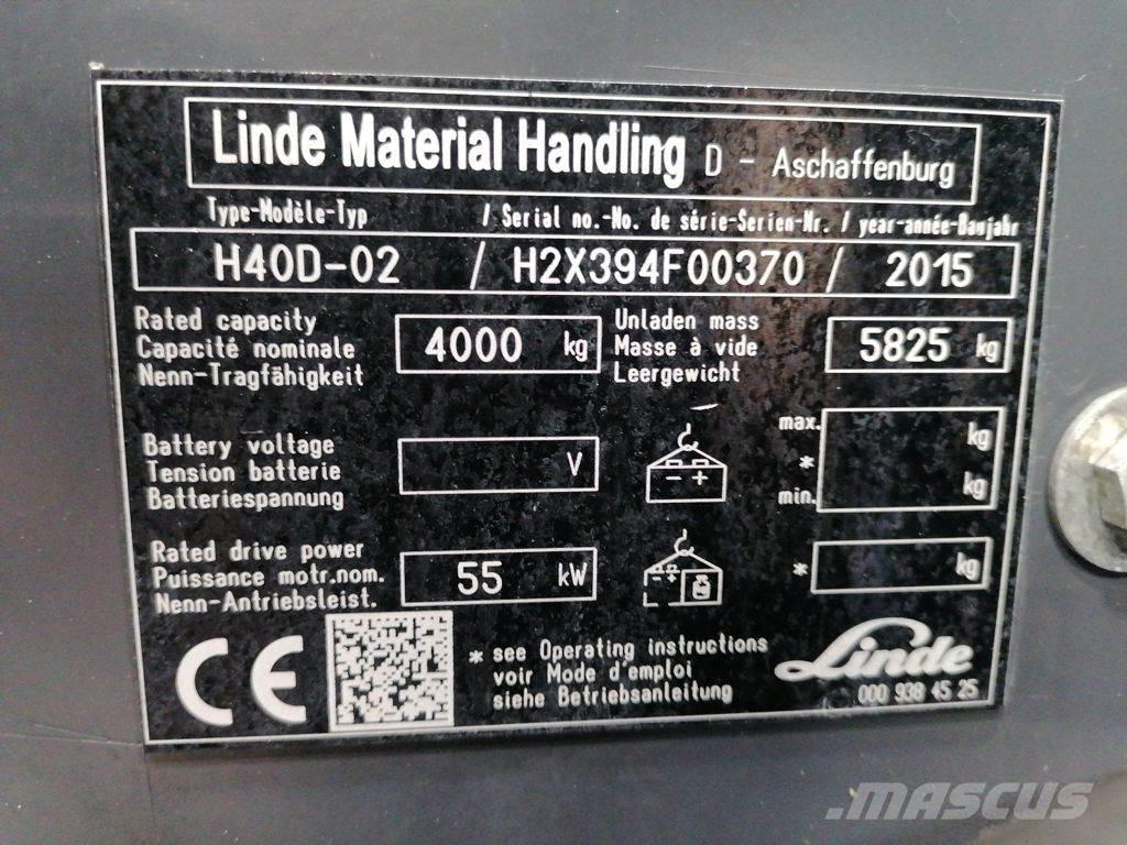 Linde H40D-02 Camiones diesel